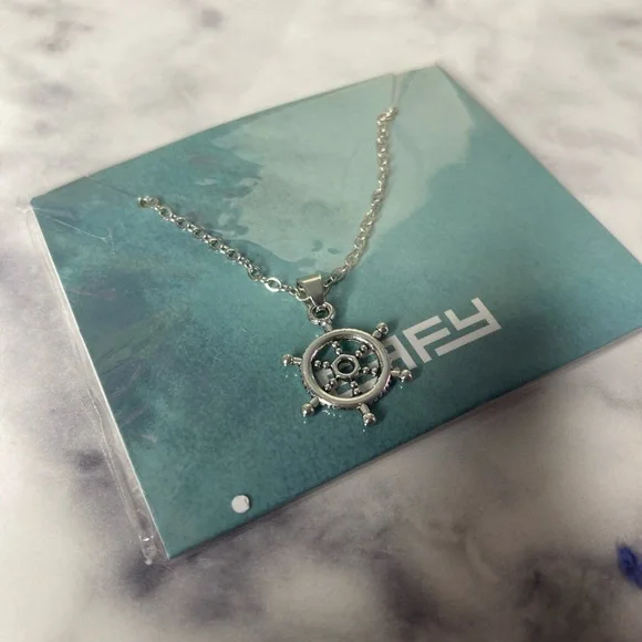 Effy Silver Ship Wheel Necklace - Picture 1 of 4